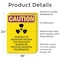 Signmission Radiation & Laser Sign, 24 in H x 18 in W, Vinyl Decal, Rectangle OS-2PACK-CR-D-1824-V-10248 - alternate 4